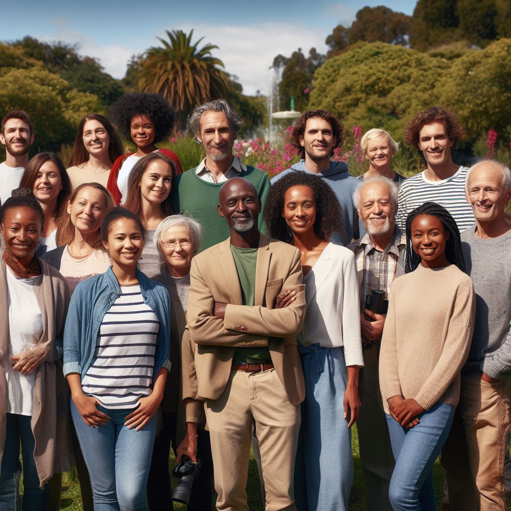 Groupe de personnes, représentant les autres